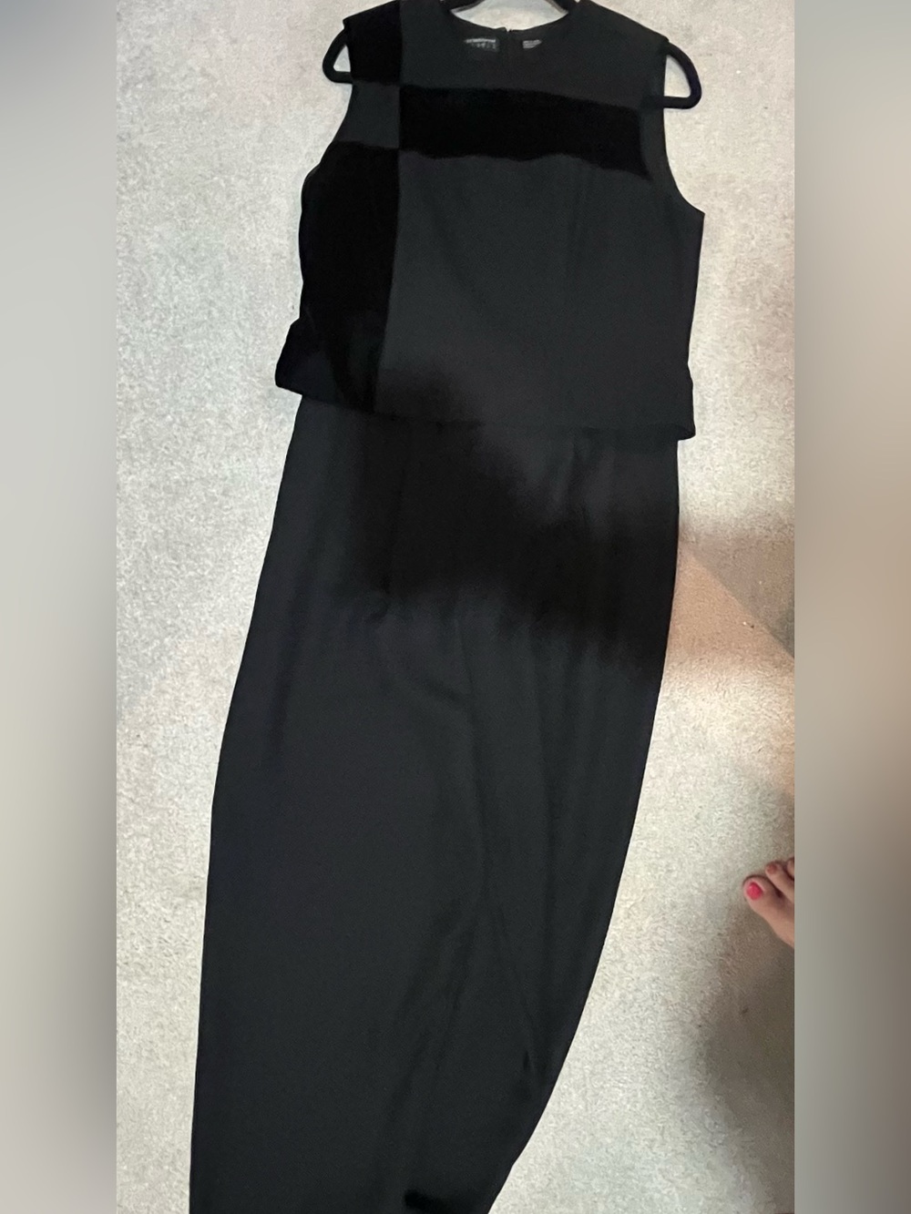 Liz Claiborne black "all-in-one" jumpsuit